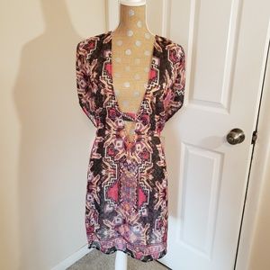 Becca plus size swim cover up